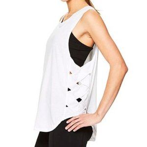 NWT GAIAM White Posey Tank Sz M